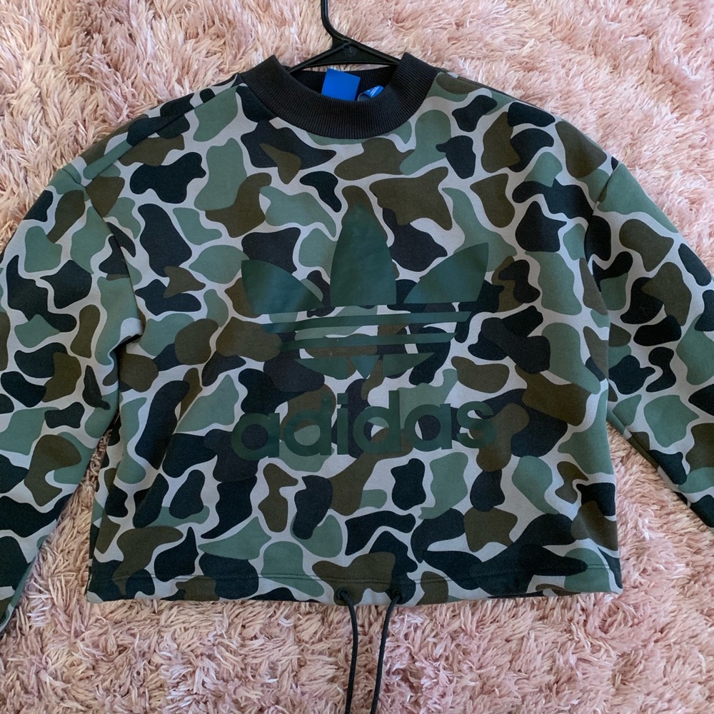 Adidas crop sweatshirt NWOT